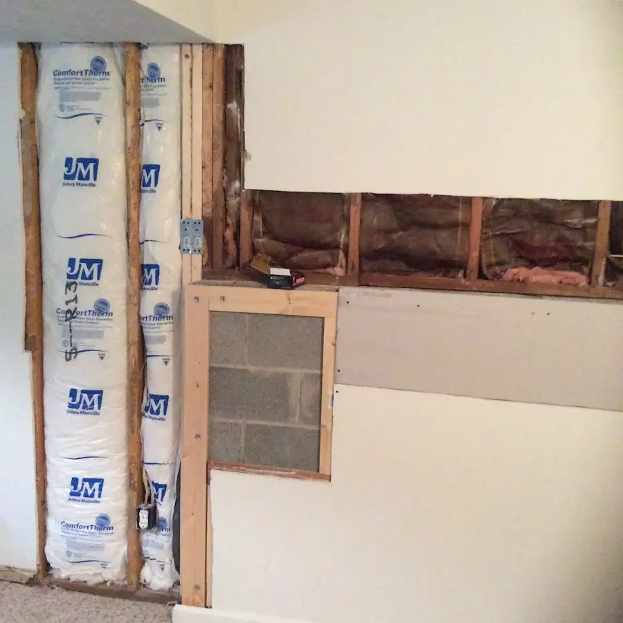 Wall insulation replacement during Contents Cleaning & Restoration in Crawfordsville